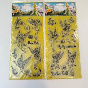 Disney Fairies Tinker Bell Clear Stamps EK Success Image Tree 2 Pack New
